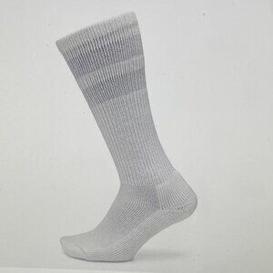 THORLOS OLD SCHOOL OVER THE CALF TUBE SOCKS UNISEX MEDIUM White Grey Retro